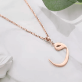 Initial Name Necklace in Arabic